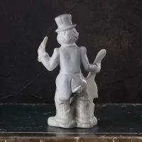 Винтажная статуэтка Клоун с контрабасом