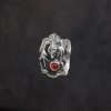 Серебряное кольцо ручной работы Ящерица