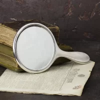 Антикварное английское зеркало из серебра Synyer & Beddoes 1920 год