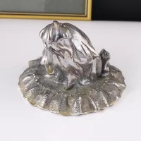 Винтажная итальянская фигурка пресс-папье Девочка в пышном платье