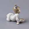 Винтажная фарфоровая статуэтка Испания Lladro NAO Hot Hungry Малышка с тарелкой