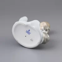 Винтажная фарфоровая статуэтка Испания Lladro 5640 Cat Nap Девочка Кошка Собака
