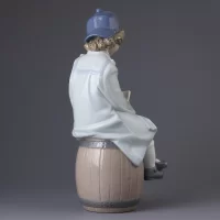 Винтажная фарфоровая статуэтка Испания Lladro NAO 1401 Book of Adventures Девочка с книгой