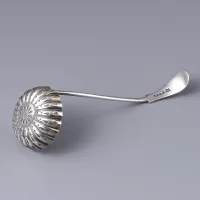 Антикварная английская ложка сифтер для сахарной пудры и корицы Sifter Spoon Barker Bros