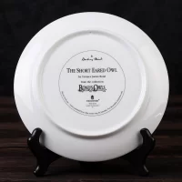 Тарелка винтажная декоративная настенная Фарфор Англия Сова Веджвуд Wedgwood Danbury Mint Bond's Owls Short Eared Owl