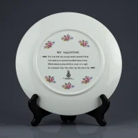Тарелка винтажная фарфоровая декоративная День святого Валентина Англия Royal Doulton Valentine's Day 1981 My Valentine