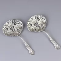 Антикварные английские сервировочные ложки Charles Green & Co 1939 год