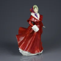 Винтажная фарфоровая статуэтка Дама на коньках Англия Royal Doulton HN3439 The Skater