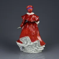 Винтажная фарфоровая статуэтка Дама на коньках Англия Royal Doulton HN3439 The Skater