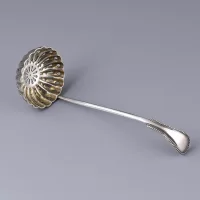 Антикварная английская ложка сифтер для сахарной пудры и корицы Sifter Spoon Barker Bros
