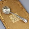 Антикварная английская ложка сифтер с серебряным покрытием для сахарной пудры корицы Sifter Spoon