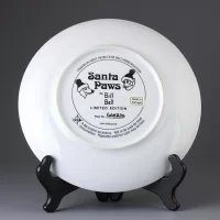 Тарелка винтажная декоративная настенная Фарфор Рождество Животные Franklin Mint Bill Bell Santa Paws