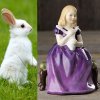 Винтажная статуэтка Royal Doulton Девочка с кроликом