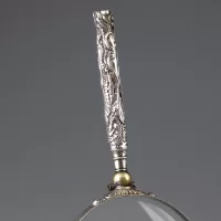 Антикварная английская лупа с серебряной рукоятью 1894 год