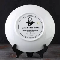 Винтажная тарелка Уинстон Черчиль Рузвельт Вторая мировая война Hamilton Collection This Was Their Finest Hour Churchill Roosevelt Give Us the Tools
