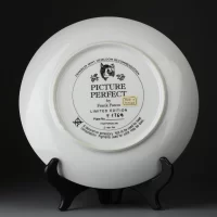Тарелка винтажная декоративная настенная Фарфор Кошка у зеркала Franklin Mint Picture Perfect