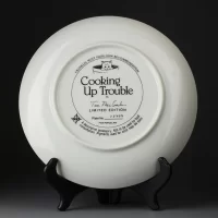Тарелка винтажная декоративная настенная Фарфор Котята Franklin Mint Cooking Up Trouble Turi MacCombie