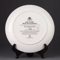 Тарелка винтажная декоративная настенная Фарфор Англия Зимородок Птицы Coalport Birds of Great Britain Kingfisher John Gould