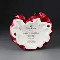 Винтажная фарфоровая статуэтка Англия Coalport Season's Greetings Девушка в бордовом платье