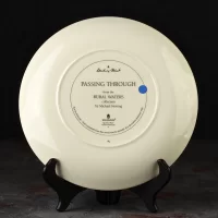 Тарелка винтажная декоративная настенная Англия Паром Канал Веджвуд Wedgwood Danbury Mint Rural Waters Passing Through