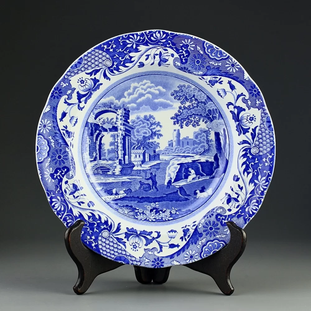 Винтажная глубокая тарелка Spode Italian