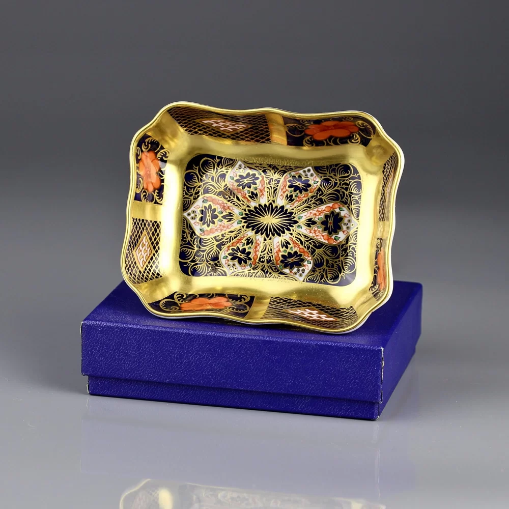 Винтажная пиала тарелочка Фарфор Англия Имари Royal Crown Derby Imari