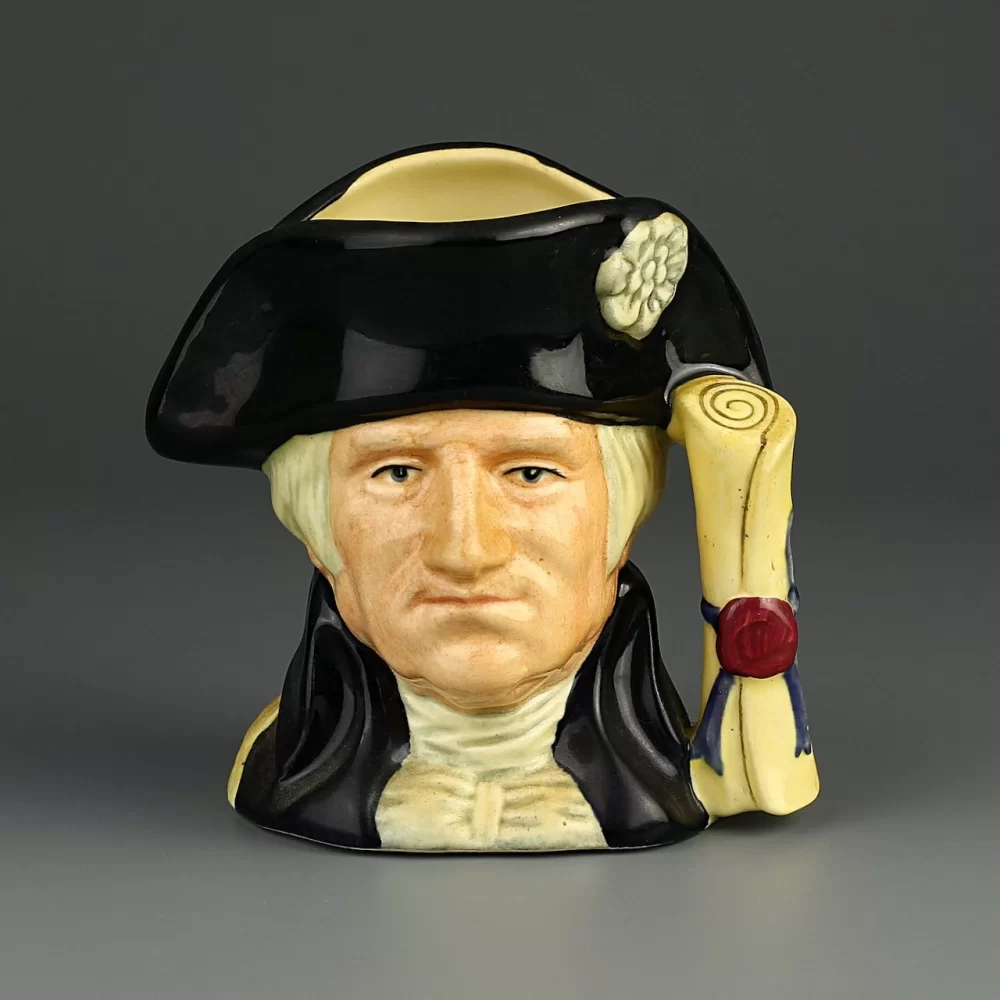 Винтажный английский кувшин Royal Doulton George Washington Джордж Вашингтон Toby Character Jug