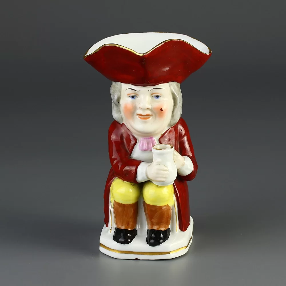 Антикварный английский кувшин Chelsea Derby Toby Character Jug