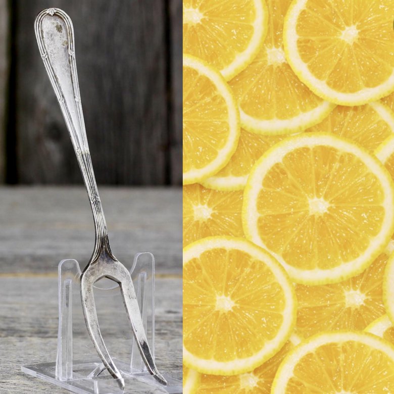 Антикварная английская вилка для лимона с серебряным покрытием EPNS