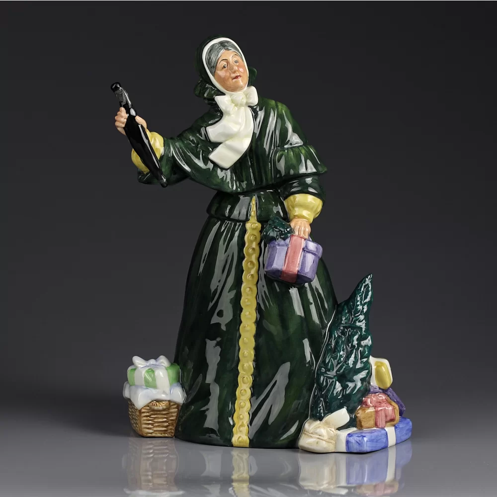 Винтажная фарфоровая статуэтка Рождество Подарки Англия Royal Doulton 2851 Christmas Parcels