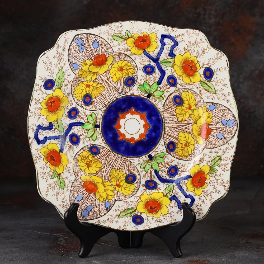 Антикварная английская тарелка Royal Staffordshire Porcelain Wilkinson Cairo