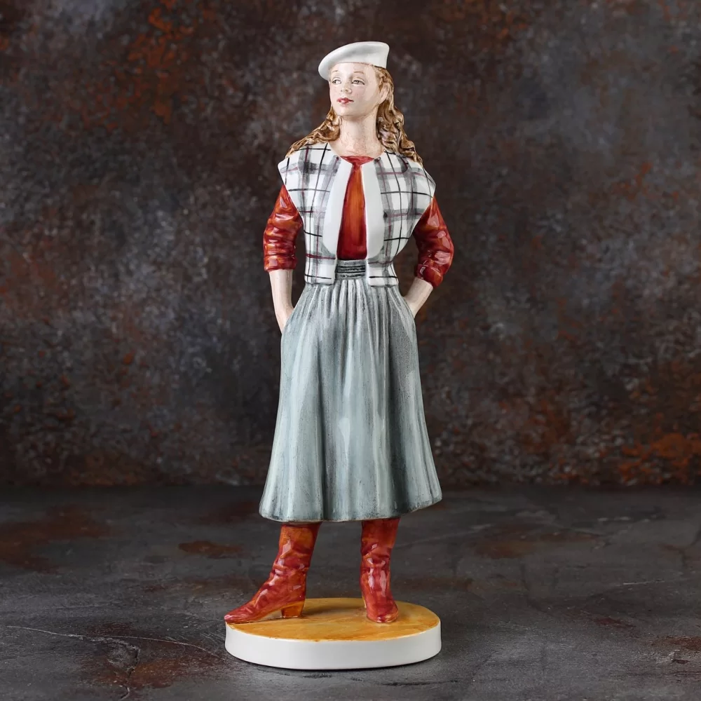Винтажная фарфоровая статуэтка Девушка Англия Coalport High Style Collection Gina
