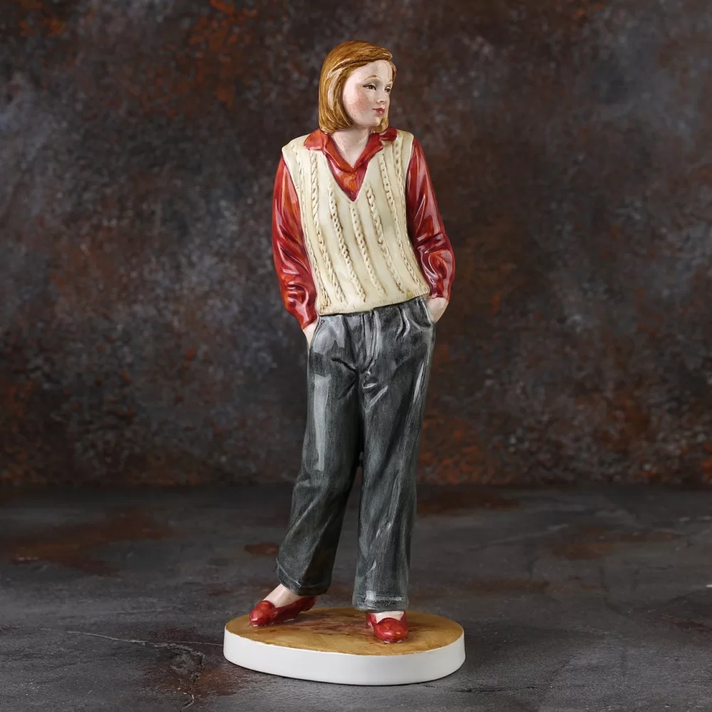 Винтажная фарфоровая статуэтка Девушка Англия Coalport High Style Collection Jody
