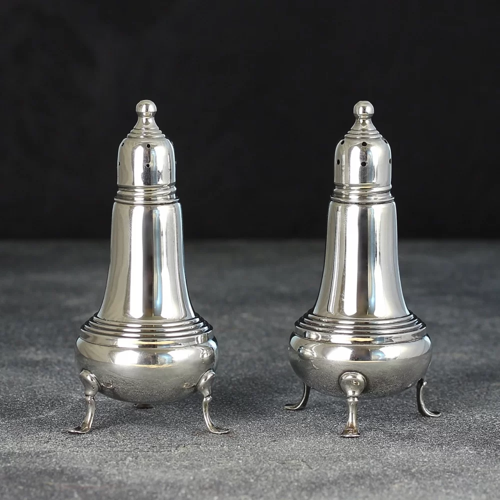 Винтажные солонка и перечница Empire Silver Co