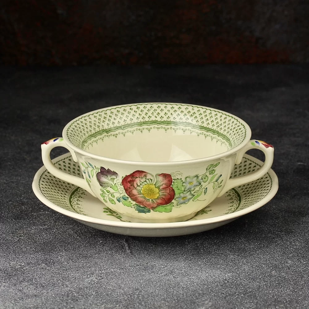 Винтажная бульонница Mason's Ironstone Paynsley