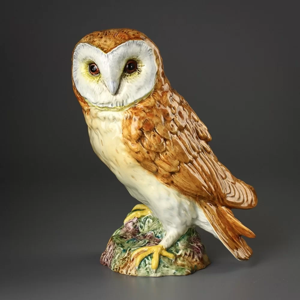 Винтажная статуэтка Сова сипуха Англия Beswick 1046 Barn Owl
