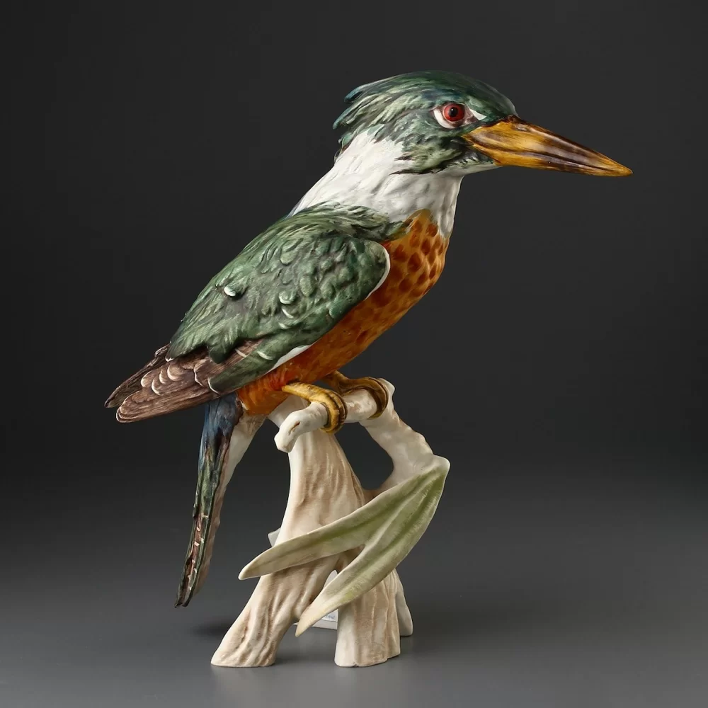 Винтажная фарфоровая статуэтка Германия Зимородок Птица Goebel Kingfisher