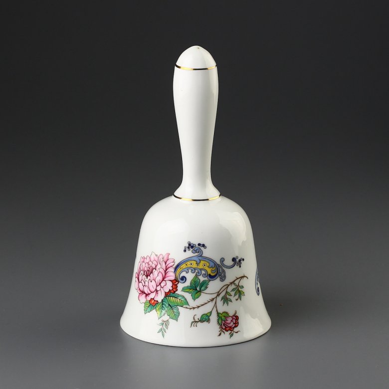 Винтажный колокольчик с цветочным декором Crown Staffordshire "Chelsea Manor"