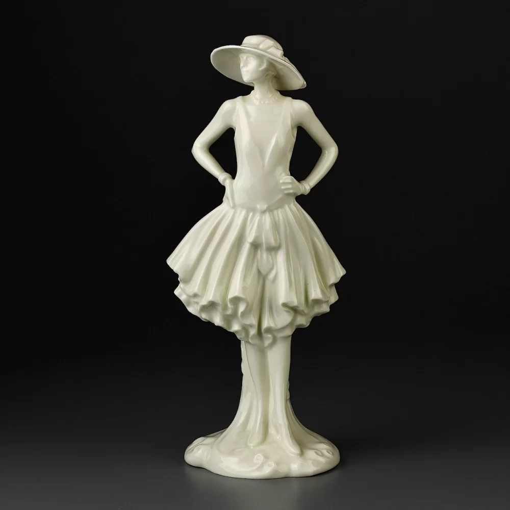 Винтажная фарфоровая статуэтка Англия Royal Worcester Vogue Collection Minnie 1929 Минни Ар-деко