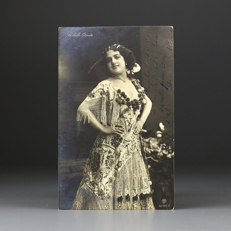 Антикварная почтовая открытка "La belle Oterita" Gerlach Ser.149/2