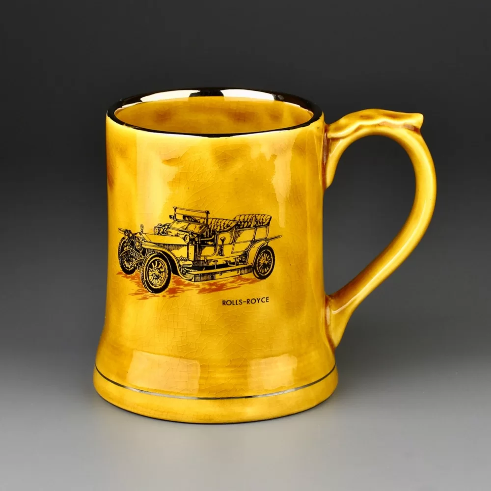 Винтажная английская кружка Wade 1906 Rolls-Royce Silver Chost 40/50 H.P.