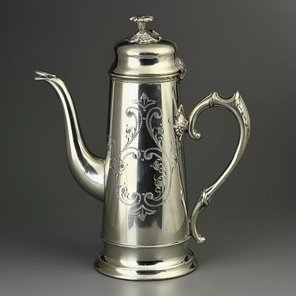 Винтажный английский кофейник Fine English Pewter by Craftsmen Sheffield