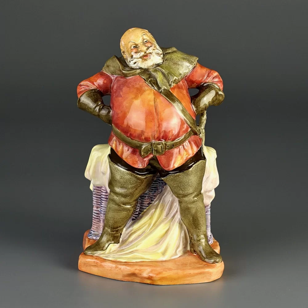 Винтажная фарфоровая статуэтка Фальстаф Шекспир Англия Royal Doulton 2054 Falstaff