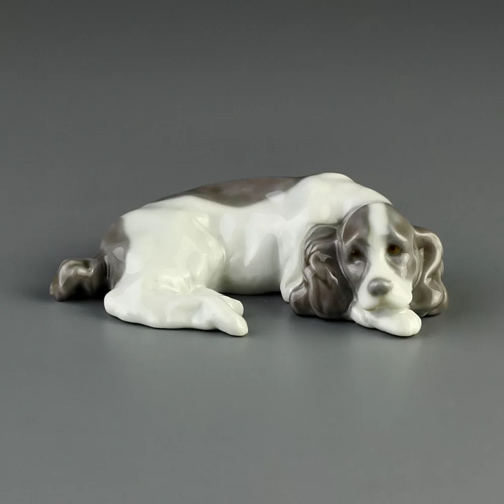 Винтажная фарфоровая статуэтка Lladro 5310 Cocker Spaniel Кокер-спаниель Собака