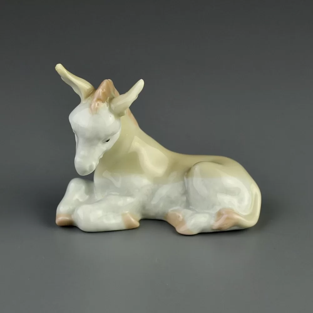 Винтажная фарфоровая статуэтка Испания Lladro 6095 Donkey Осёл