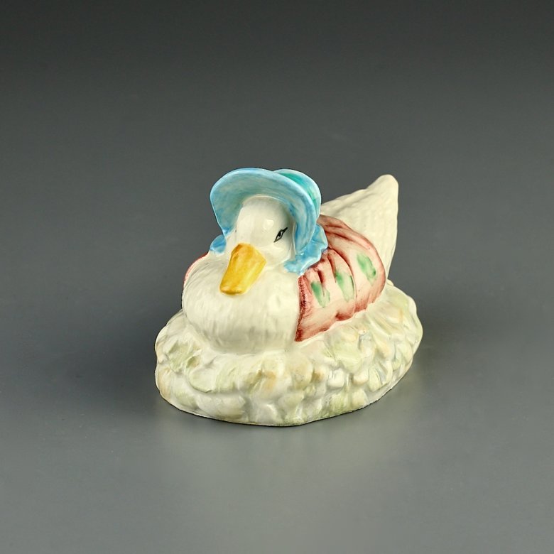 Винтажная фигурка Уточка Англия Beatrix Potter Royal Albert Jemima-Puddle-Duck