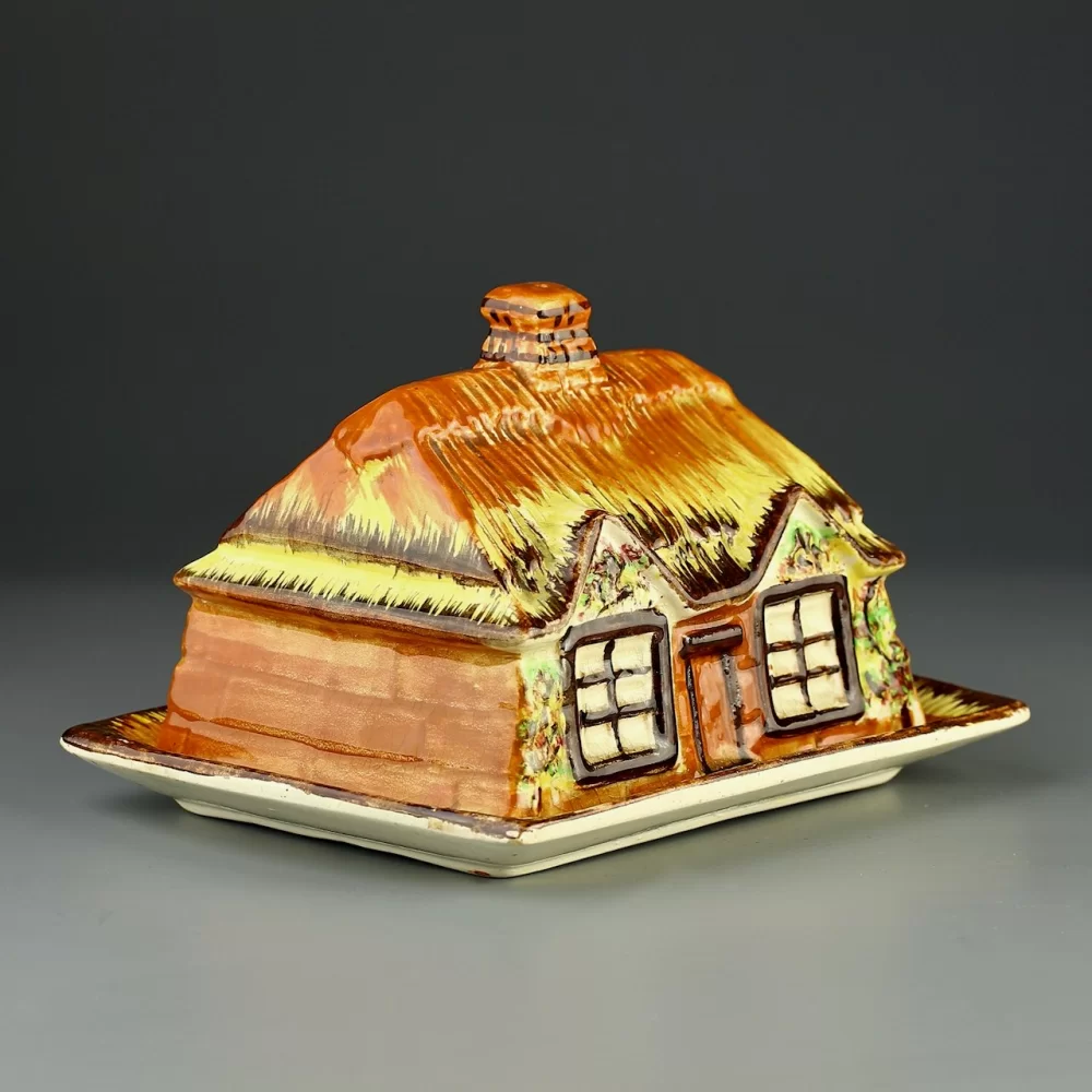 Винтажная английская маслёнка Price & Kensington Potteries Cottage Ware