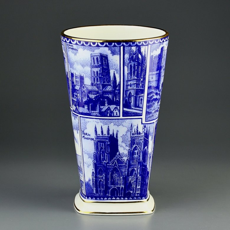 Винтажная английская ваза Замки Соборы Англии Landmarks Vase Ringtons