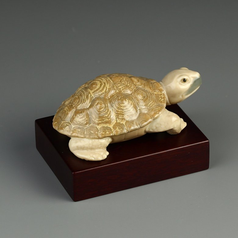 Винтажная фарфоровая статуэтка Черепаха Испания Lladro Lucky Tortoise Knocks on Wood
