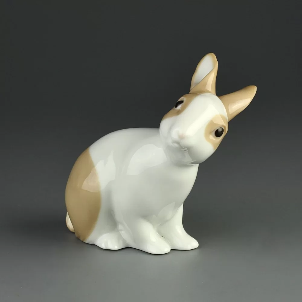 Винтажная фарфоровая статуэтка Кролик Заяц Испания NAO Lladro 1487 Cookies